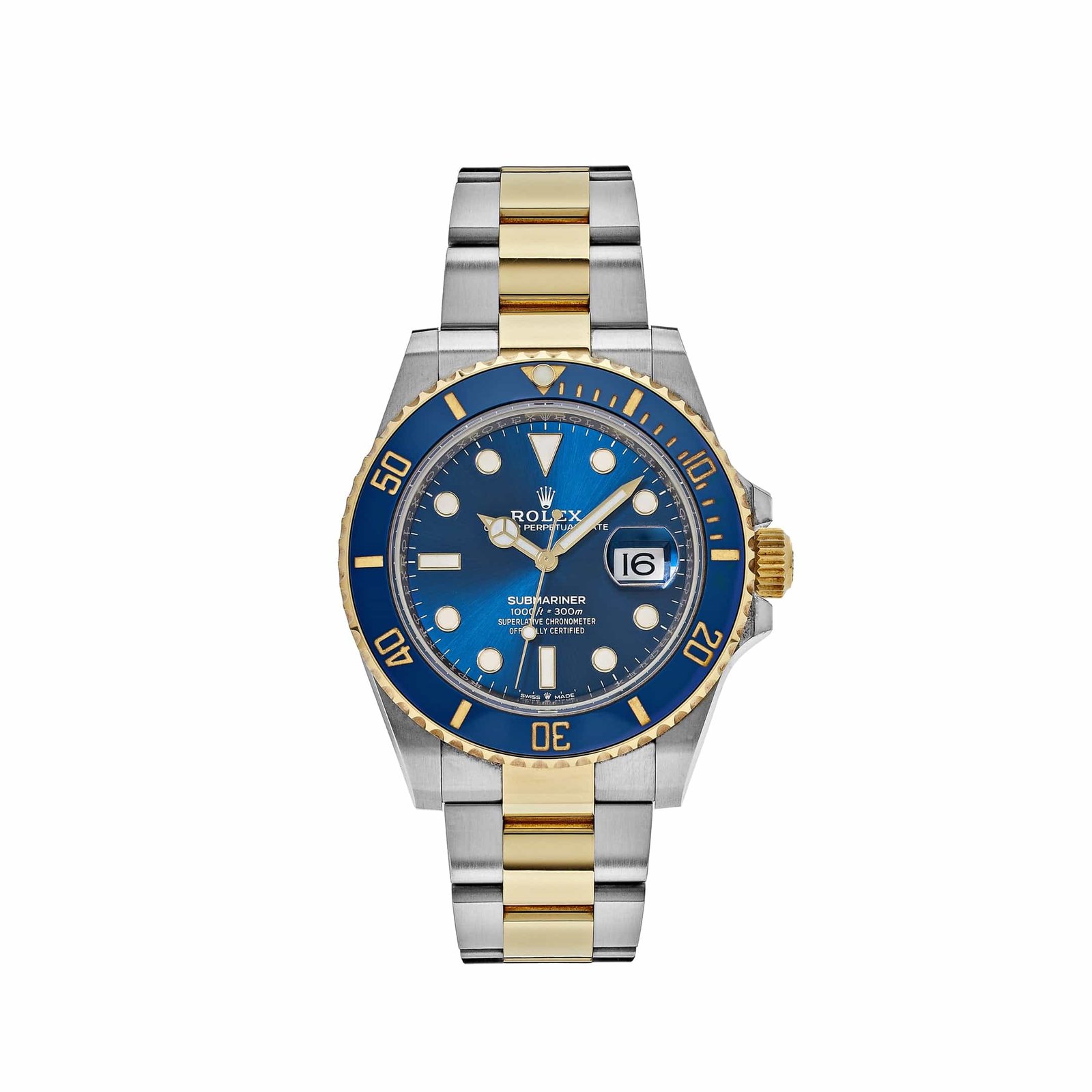 R01ex Submariner Date 126613LB Stainless Steel Yellow Gold Blue Dial (2022)